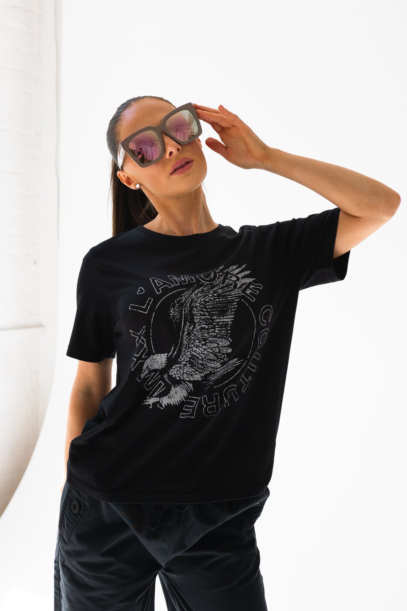 Swoop T-Shirt Black