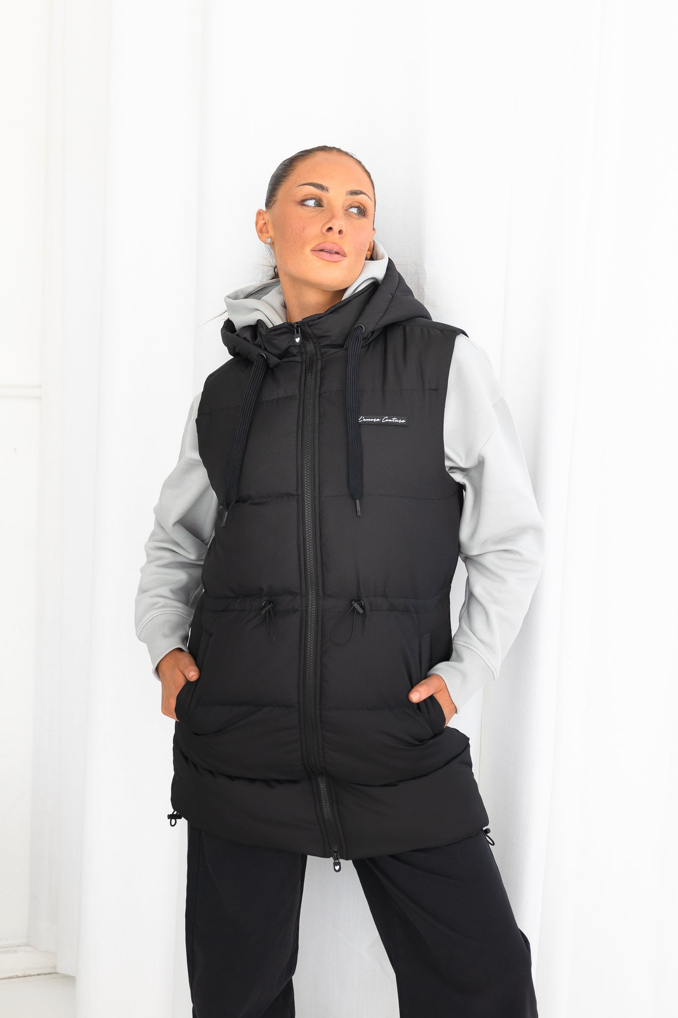 Starlight Longline Gilet Black