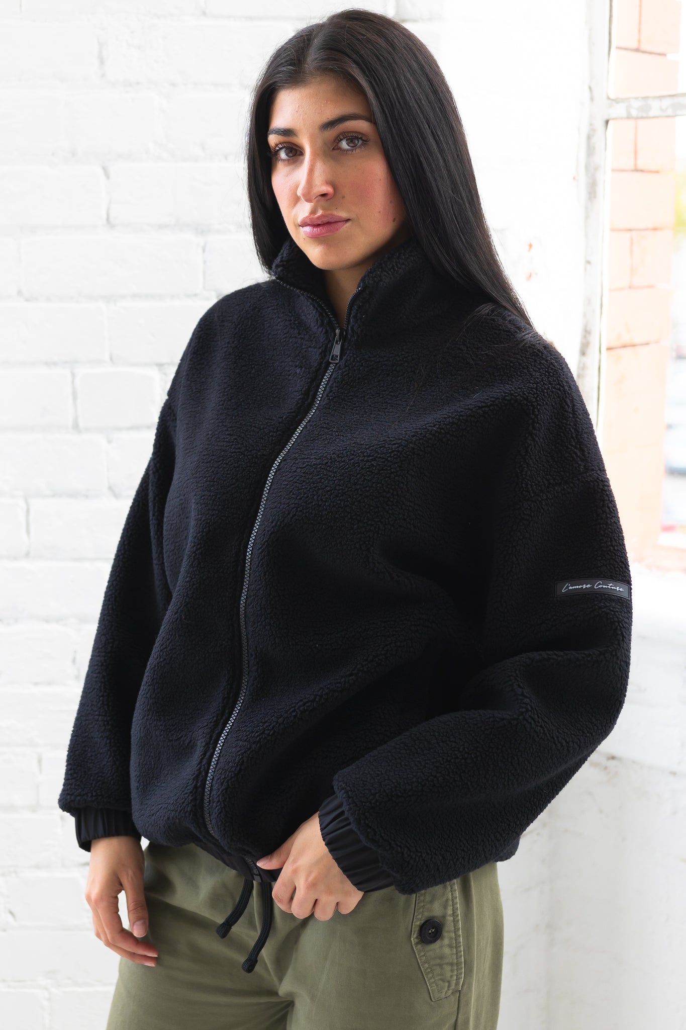 Dahlia Fleece Black