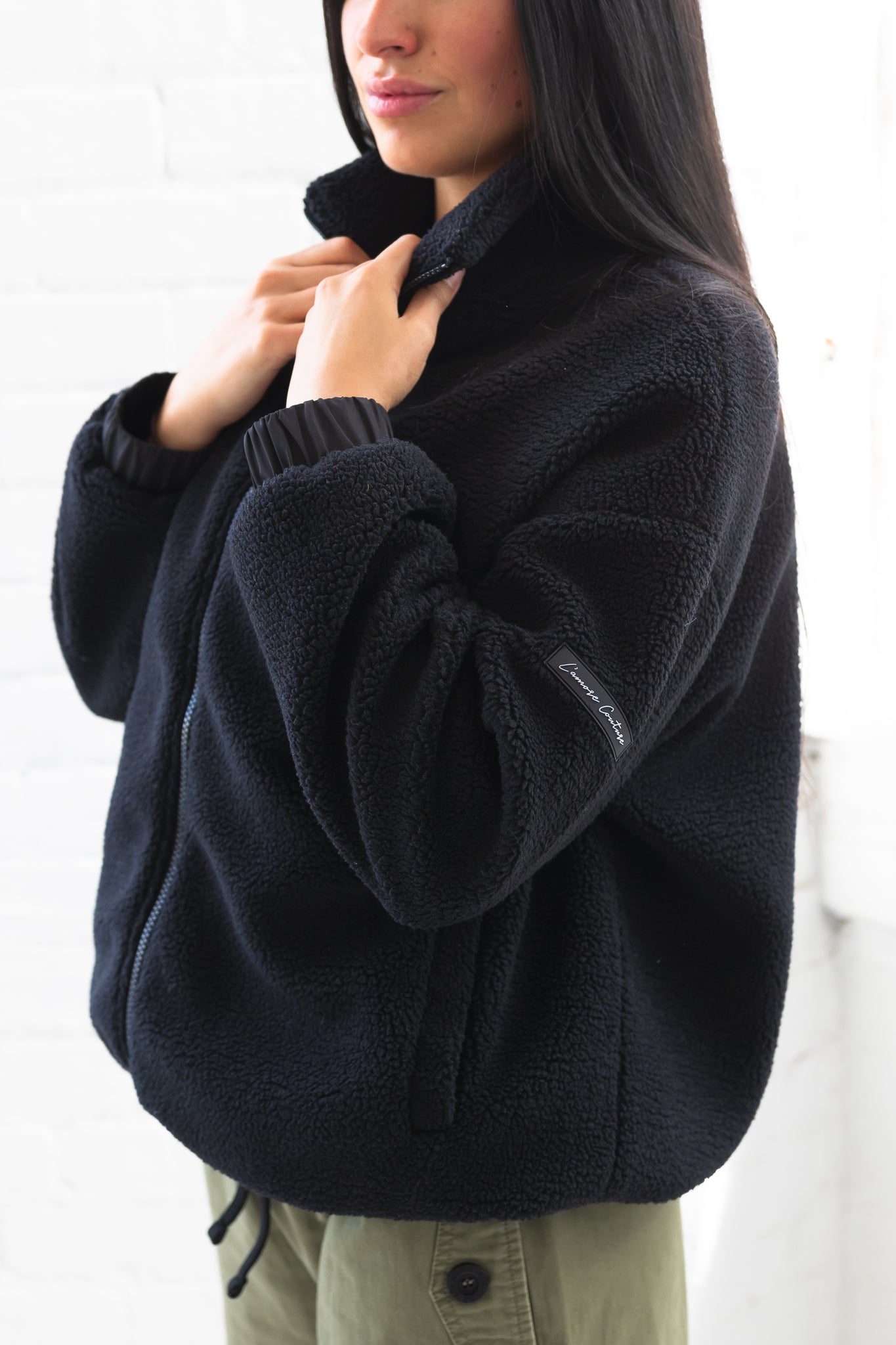 Dahlia Fleece Black