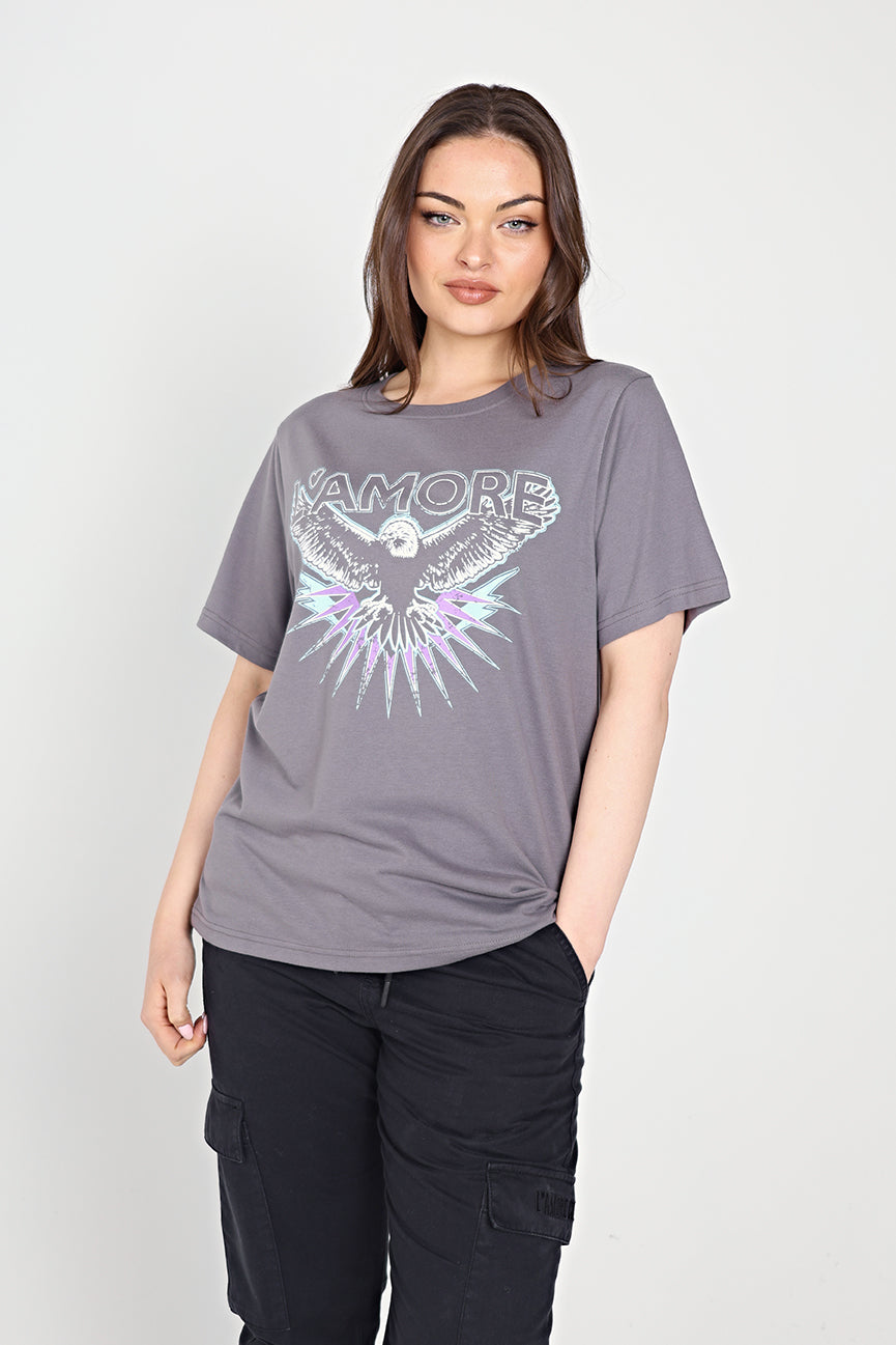 Birds T-shirt Charcoal