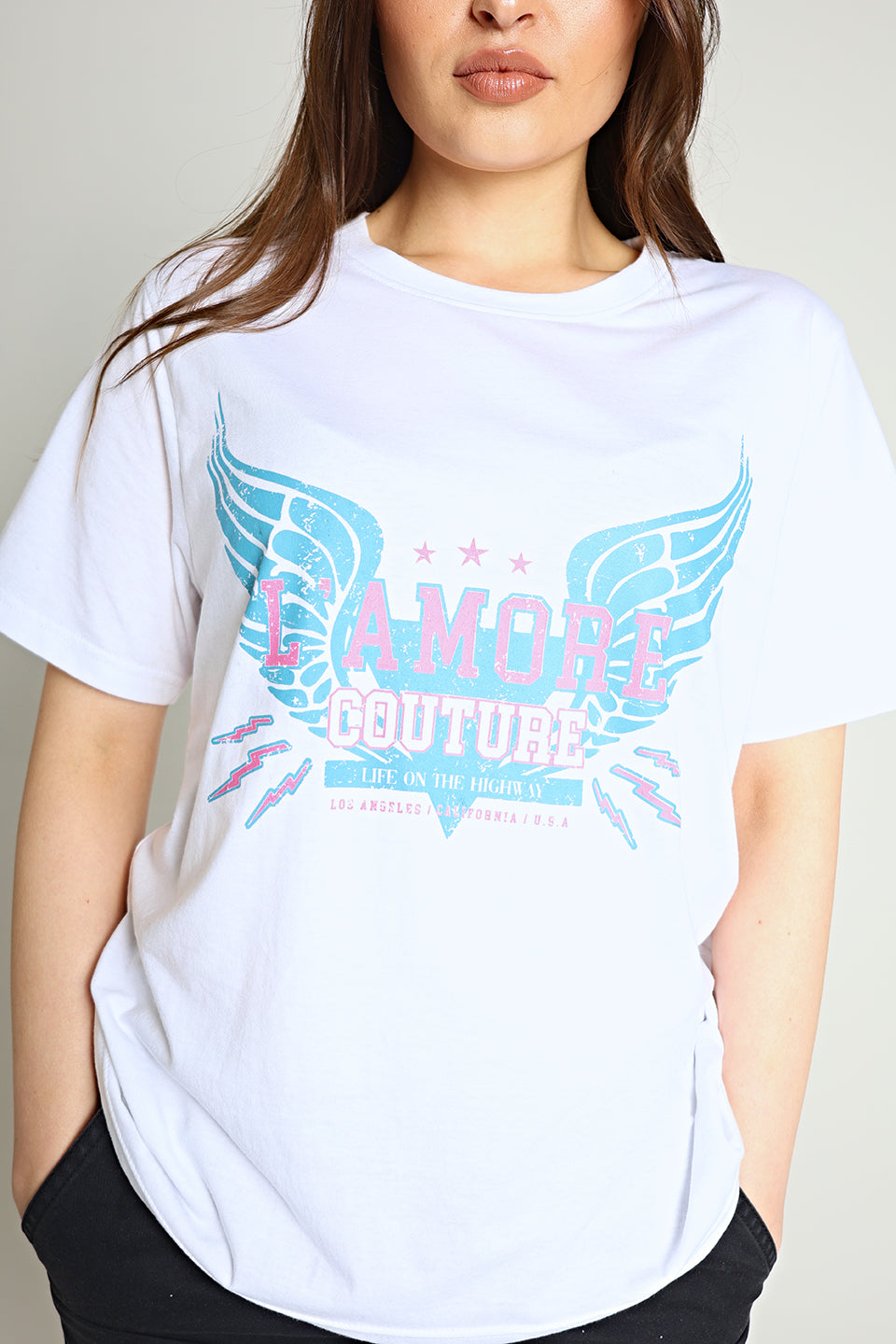 Feathers T-shirt White