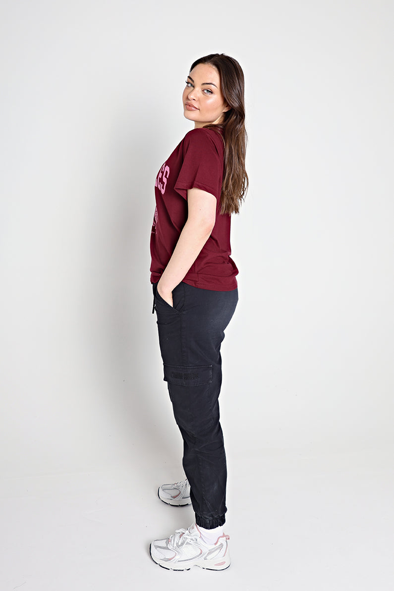 State T-shirt Burgundy