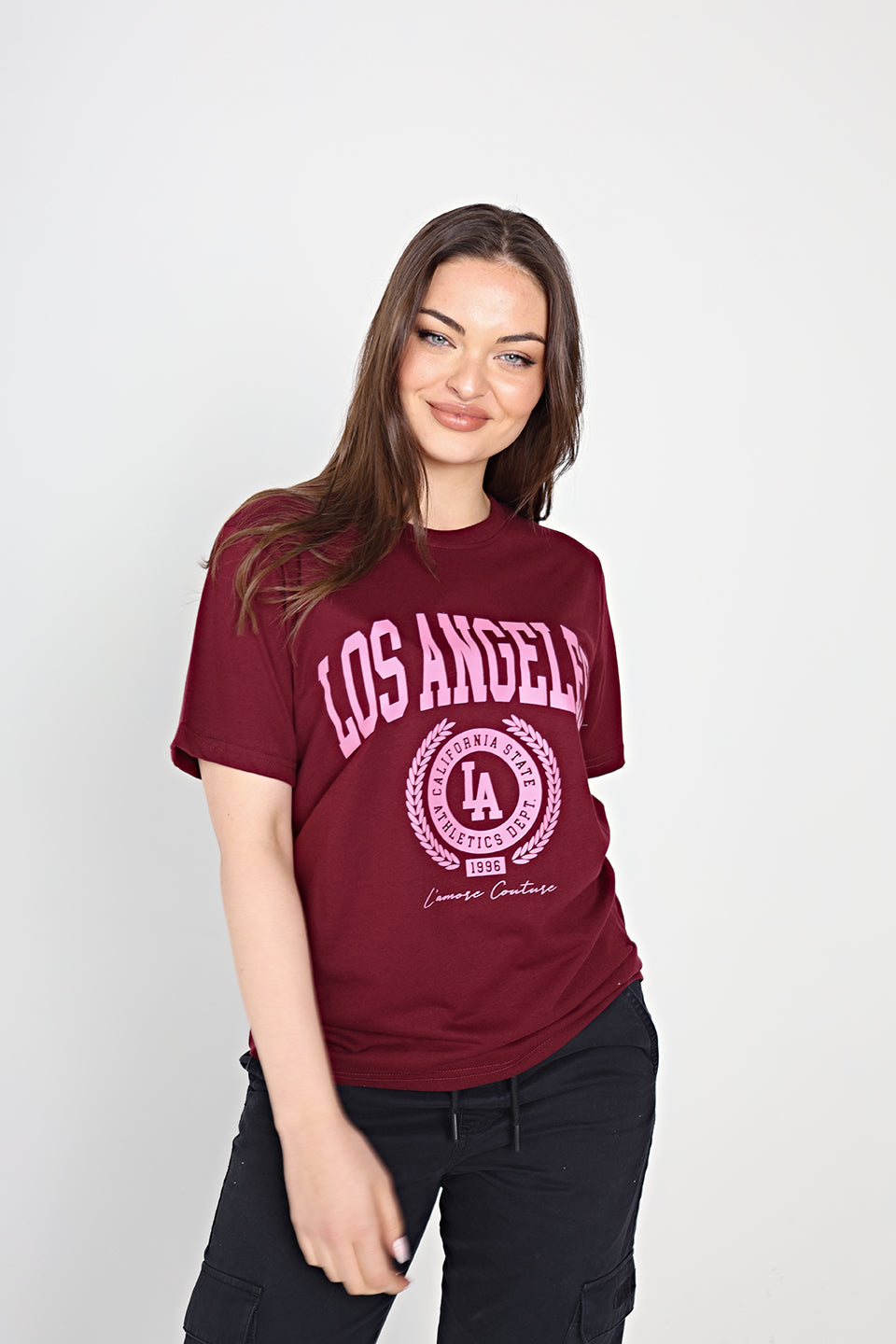 State T-shirt Burgundy