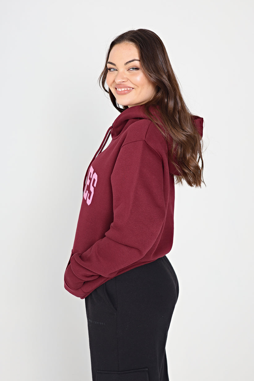 State Hoodie Burgundy