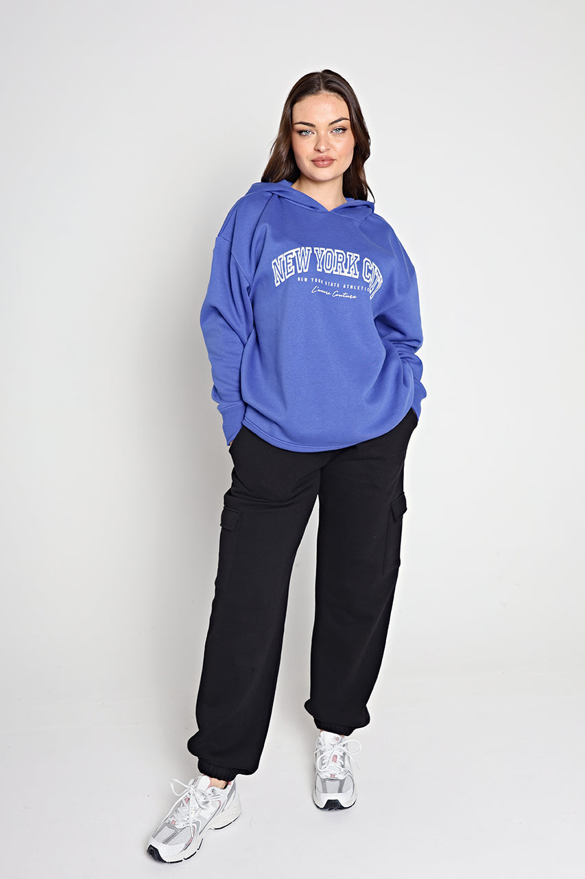 New York Hoodie Cobalt