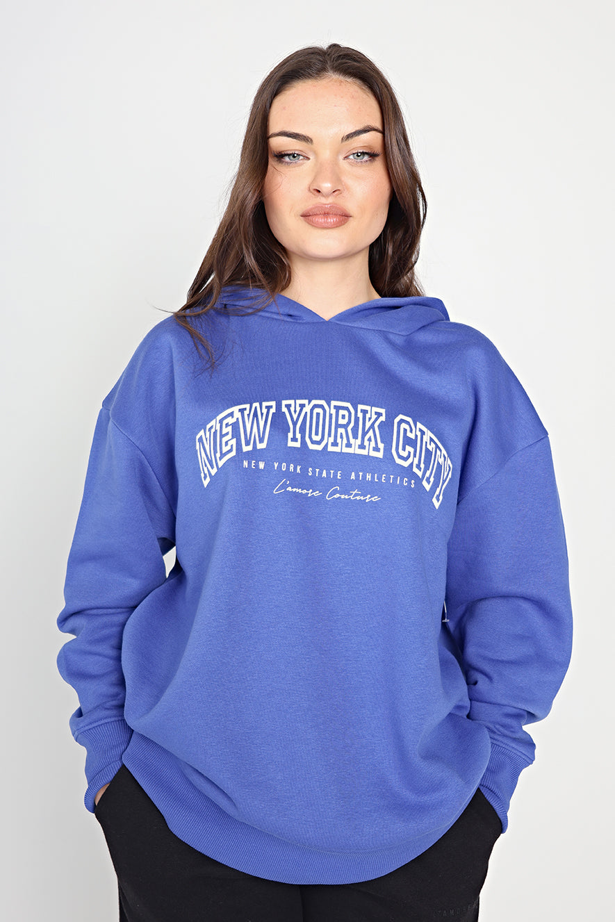 New York Hoodie Cobalt