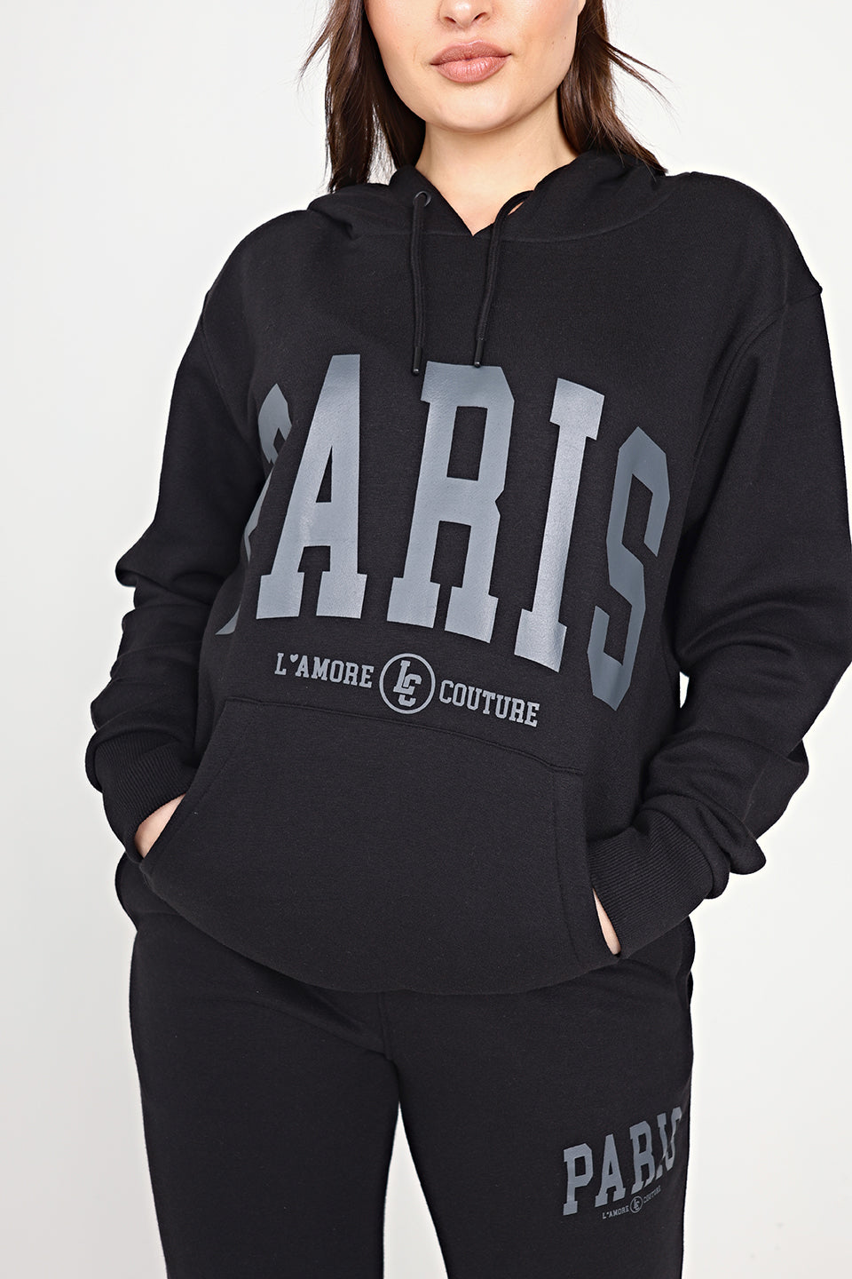 Paris Hoodie Black